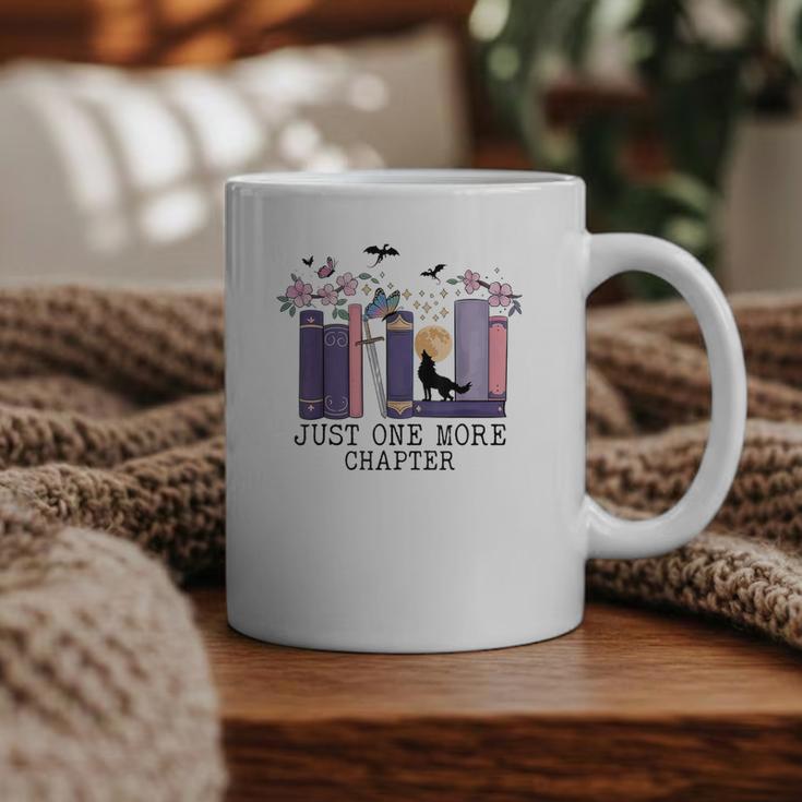 Just One More Chapter Romantasy Book Dragon Bookworm Bookish Graphic Print Coffee Mug