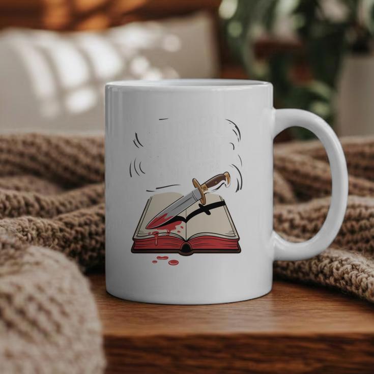 Murder Mystery And a Cup Of Tea Book Humor Graphic Print Coffee Mug