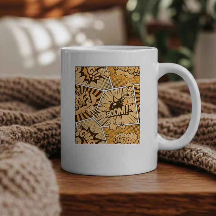 Orange Comic Book Orange Color Graphic Premium Tri-Blend Graphic Print Coffee Mug