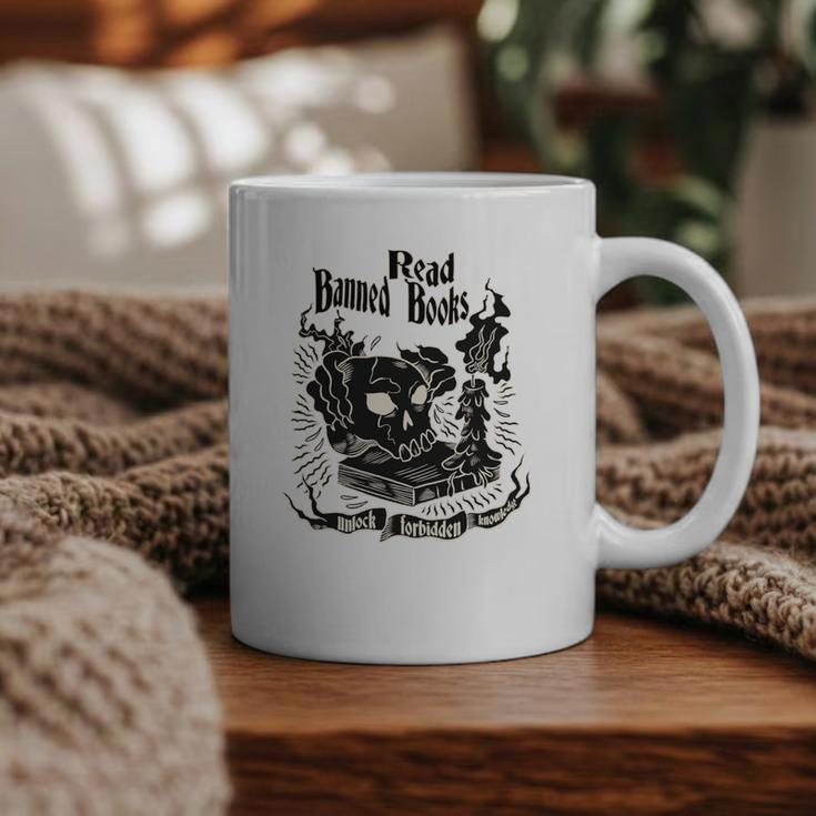 Read Banned Books Unlock Forbidden Knowledge Graphic Print Coffee Mug