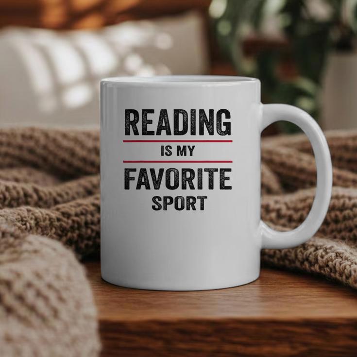 Reading Is My Favorite Sport Book Lover Quote Graphic Print Coffee Mug