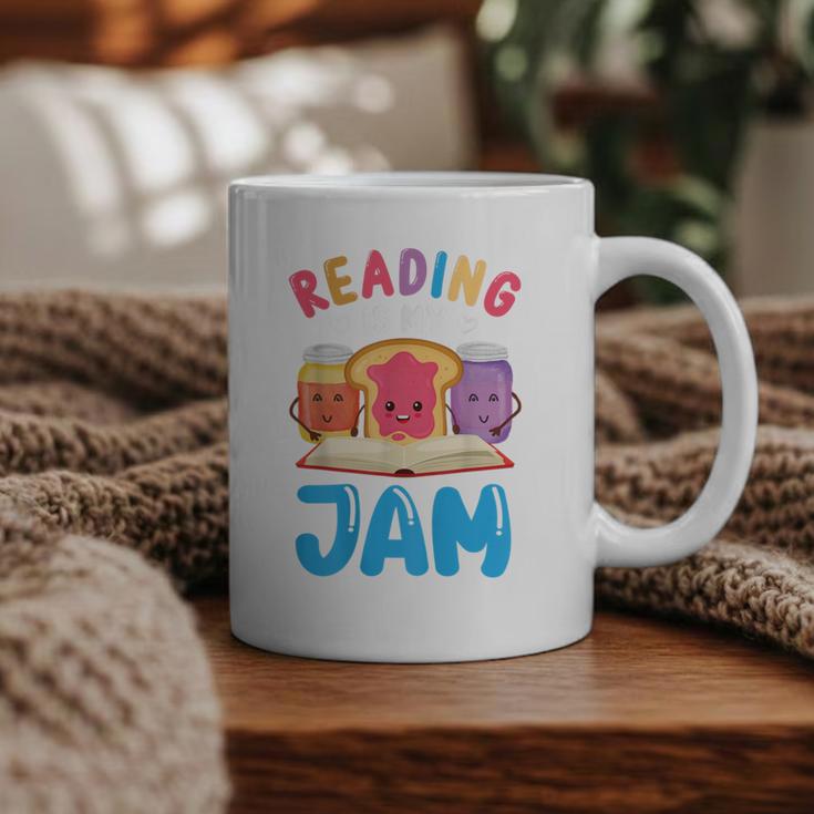 Reading Is My Jam I Love To Read Books Boy Girl Graphic Print Coffee Mug