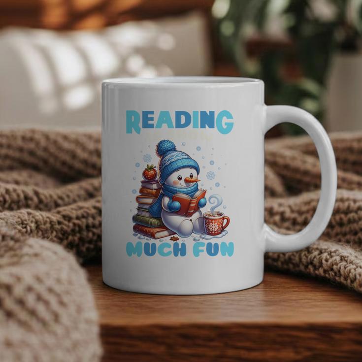 Reading Is Snow Much Fun Christmas Xmas Book Reading Graphic Print Coffee Mug