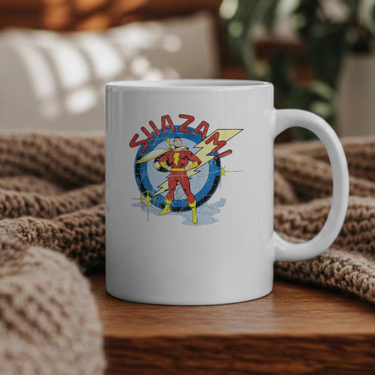 Shazam Comic Book Art Heroic Portrait Vintage Graphic Print Coffee Mug