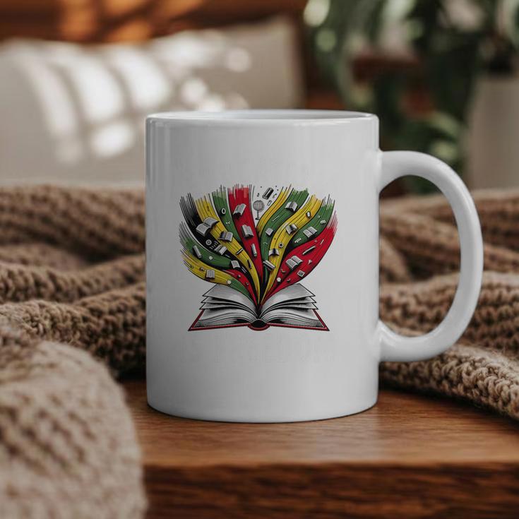 History Education Is Freedom Books Black History Premium Tri-Blend Graphic Print Coffee Mug