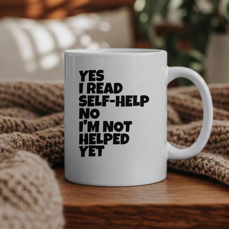 Yes I Read Self-Help No I’m Not Helped Yet Book Lover Graphic Print Coffee Mug