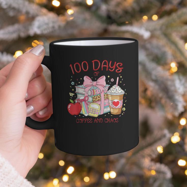 100th Day Of School Teachers 100 Days Of Coffee Chaos Books Graphic Print Coffee Mug 100th Day Of School Teachers 100 Days Of Coffee Chaos Books Graphic Print Coffee Mug