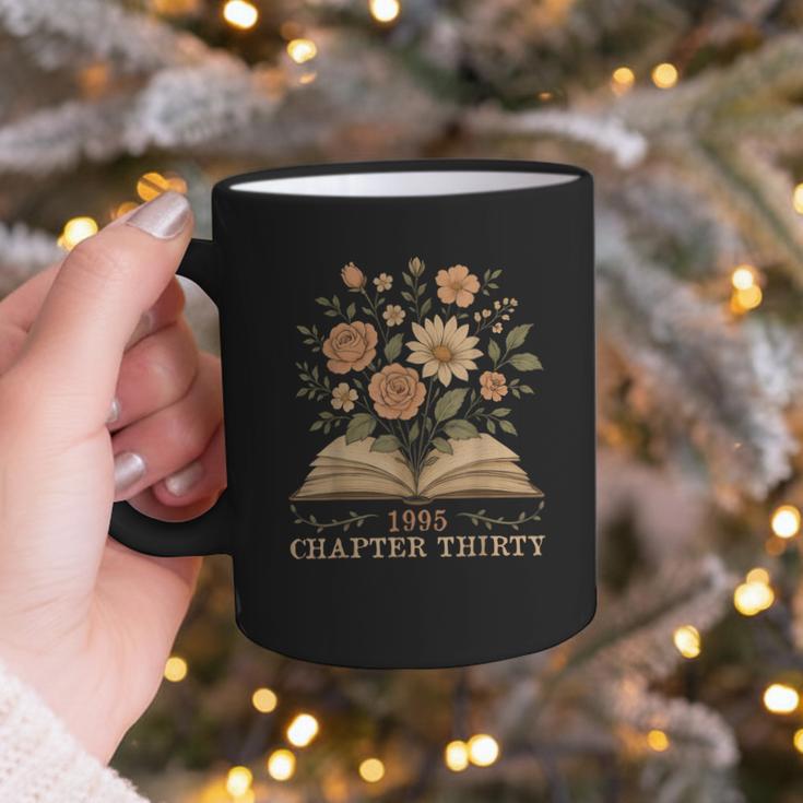 1995 Chapter Thirty Birthday Wildflower Book 30 Year Old Graphic Print Coffee Mug
