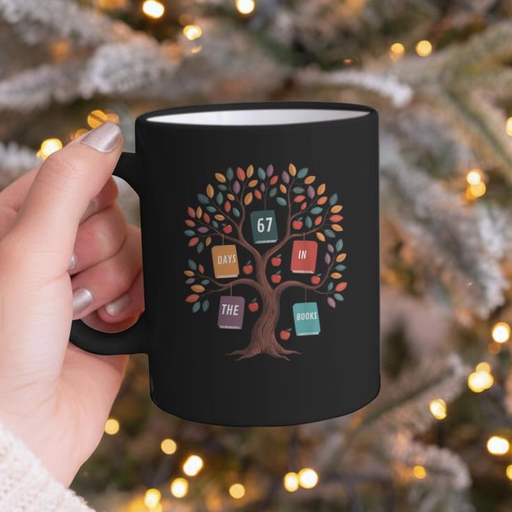 67 Days In The Books Reading Teacher 67th Day Of School Graphic Print Coffee Mug 67 Days In The Books Reading Teacher 67th Day Of School Graphic Print Coffee Mug