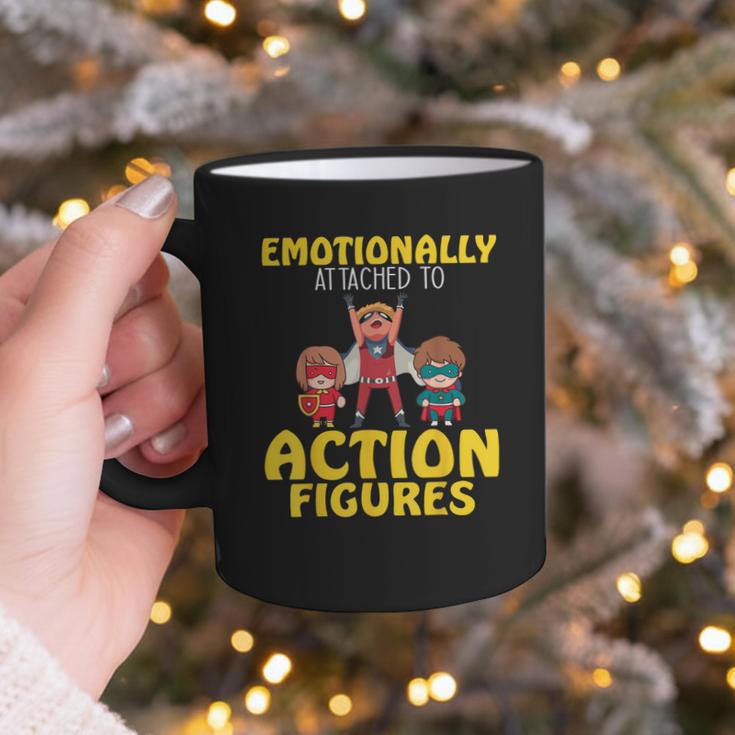 Action Figure Collector Comic Books Graphic Print Coffee Mug Action Figure Collector Comic Books Graphic Print Coffee Mug