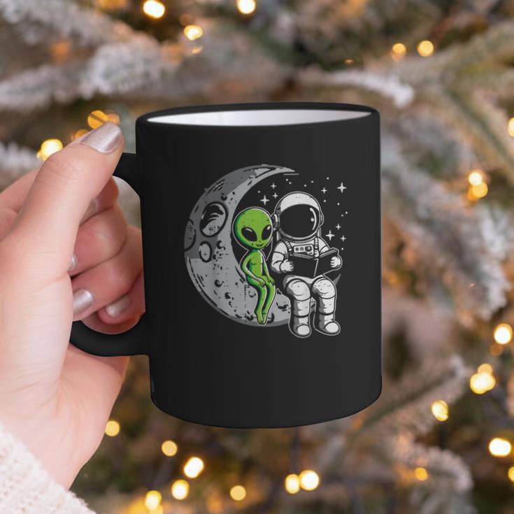 Astronaut Reading Book To Alien Moon Space Women Kids Men Graphic Print Coffee Mug Astronaut Reading Book To Alien Moon Space Women Kids Men Graphic Print Coffee Mug