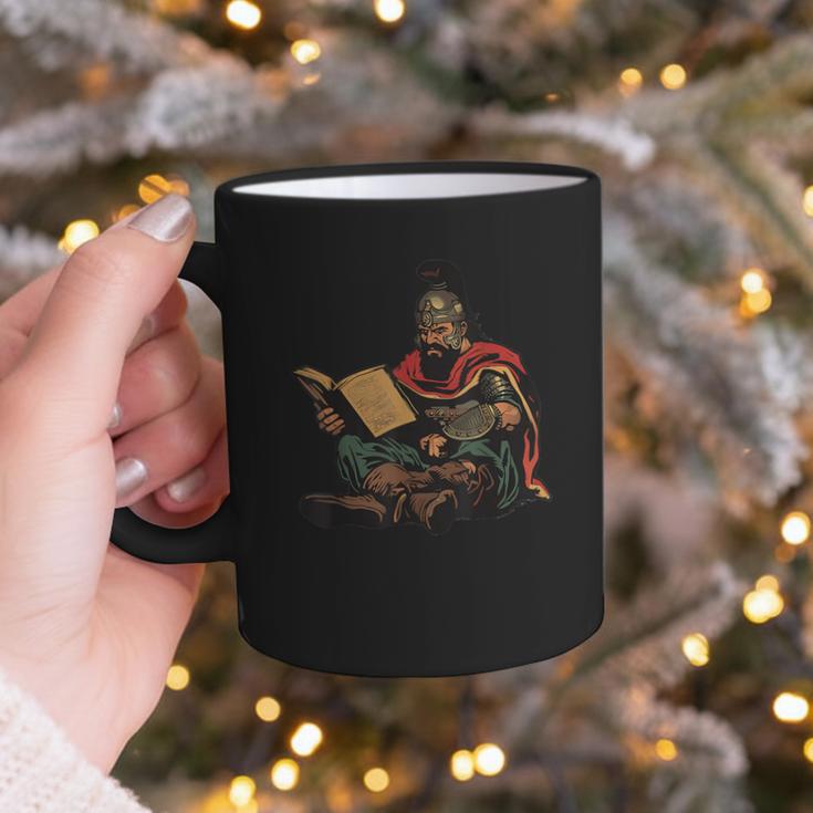 Attila The Hun Reading A Book Graphic Print Coffee Mug