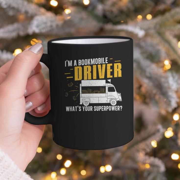 Awesome Bookmobile Driver What's Your Superpower Book Wagon Graphic Print Coffee Mug