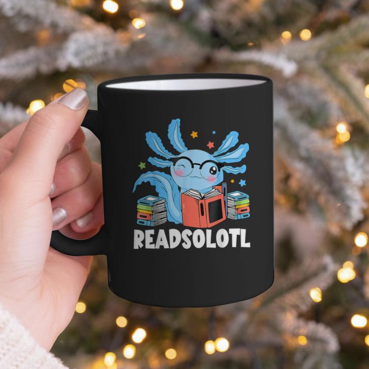 Axolotl Read Book Kawaii Reading Books For Men Women Graphic Print Coffee Mug