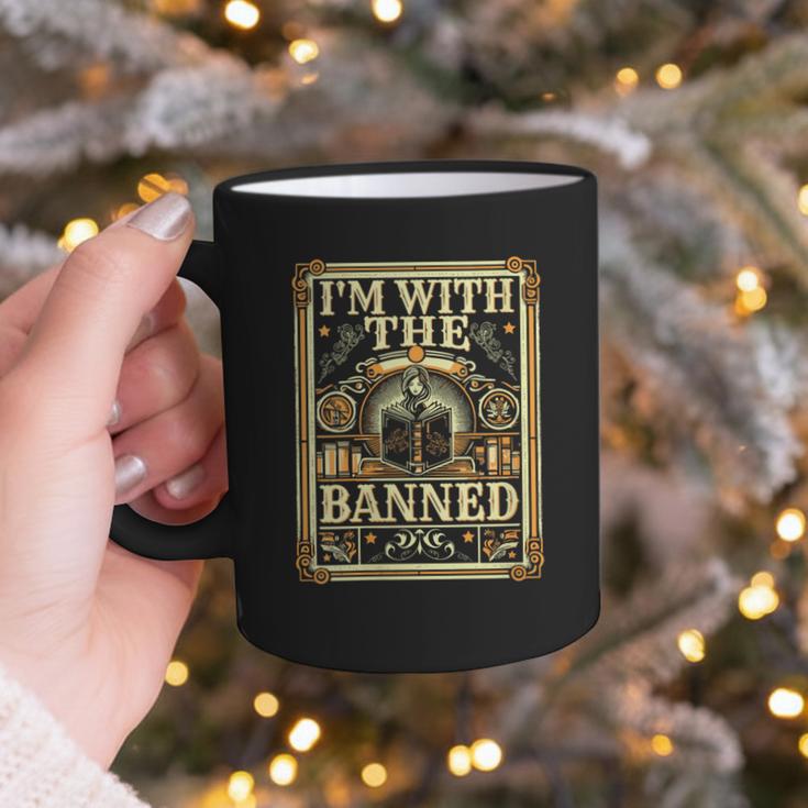Banned Books Librarian Book Readers I m With The Banned Graphic Print Coffee Mug