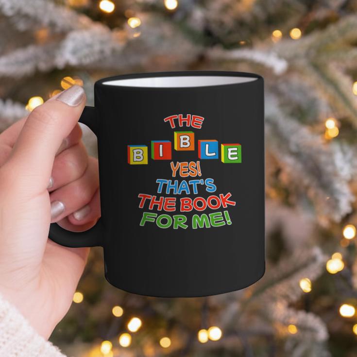 The BIBLE Yes That's The Book For Me Graphic Print Coffee Mug