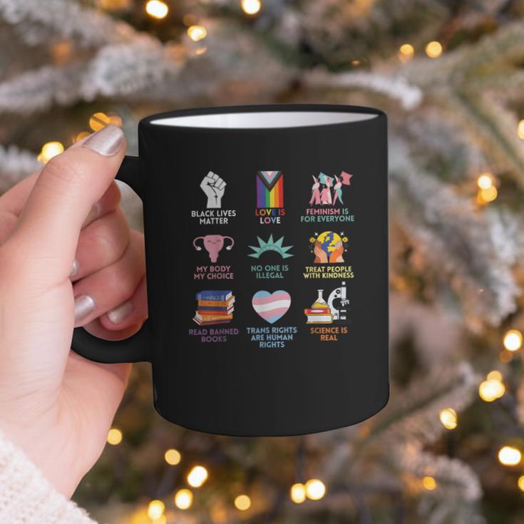 BLM Human Rights Feminism Trans Science Books LGBTQ Quote Graphic Print Coffee Mug BLM Human Rights Feminism Trans Science Books LGBTQ Quote Graphic Print Coffee Mug