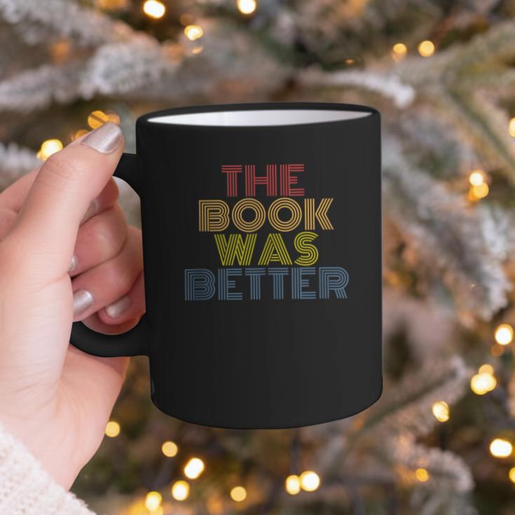 The Book Was Better Retro 70s Vintage Graphic Print Coffee Mug