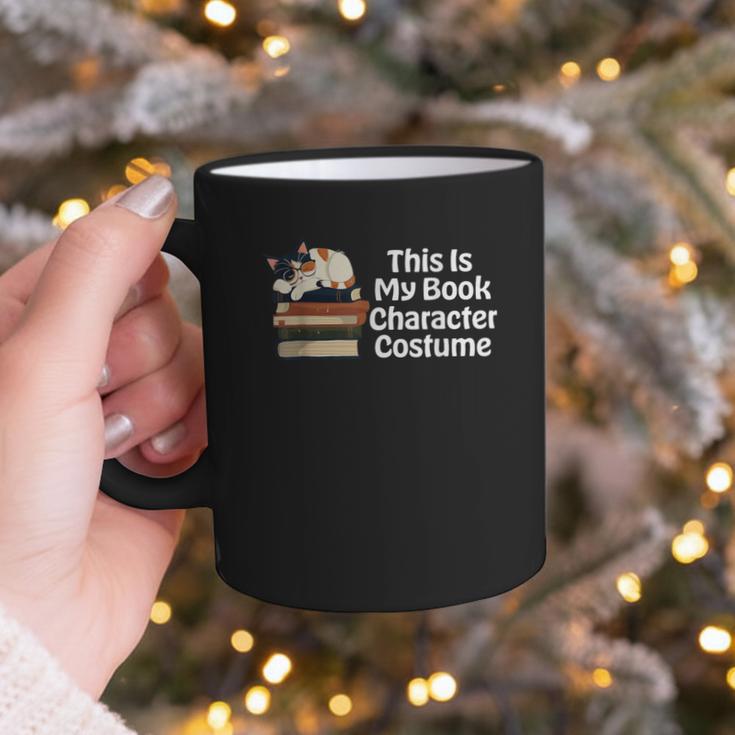 This Is My Book Character Costume Cat Men Women Kids Reading Graphic Print Coffee Mug