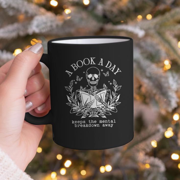 A Book A Day Keep The Mental Breakdown Away Graphic Print Coffee Mug