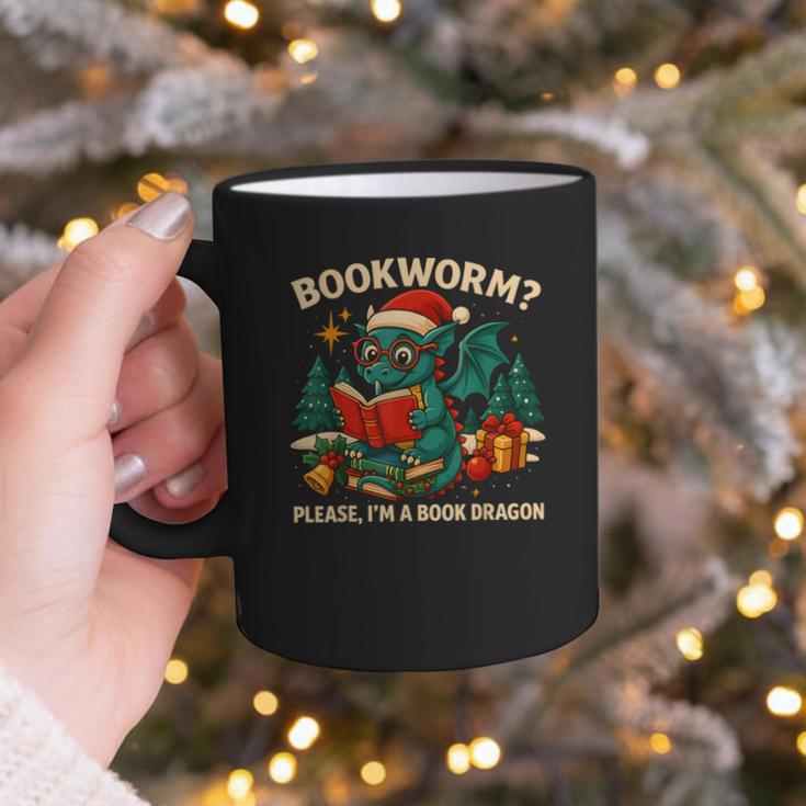 Book Dragon Christmas Reading For Fantasy Lovers Graphic Print Coffee Mug