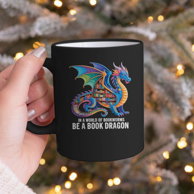 Be a Book Dragon Reading Graphic Print Coffee Mug