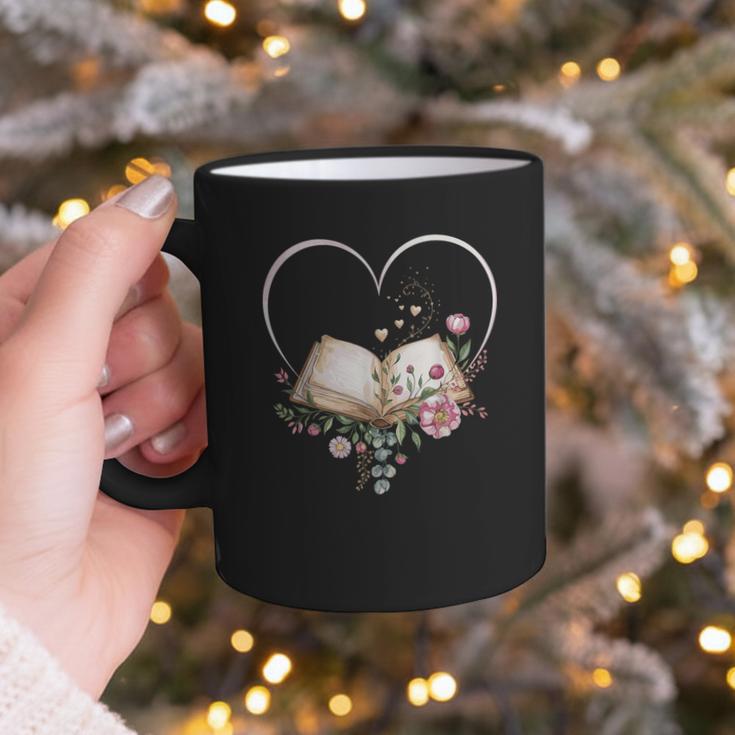 Book Lover Heart Shaped Reading Art Librarian Graphic Print Coffee Mug Book Lover Heart Shaped Reading Art Librarian Graphic Print Coffee Mug