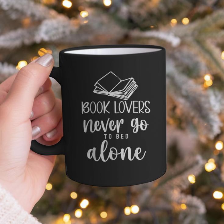 Book Lovers Never Go To Bed Alone Bibliophile Humor Graphic Print Coffee Mug Book Lovers Never Go To Bed Alone Bibliophile Humor Graphic Print Coffee Mug