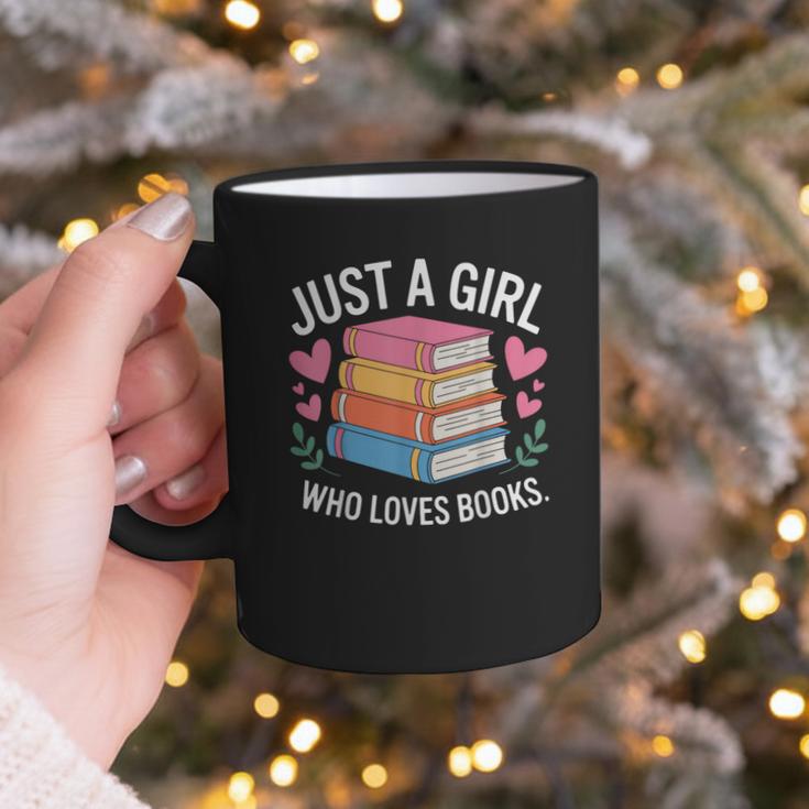 Book Nerd Just A Girl Who Loves Books Literary Enthusiast Graphic Print Coffee Mug