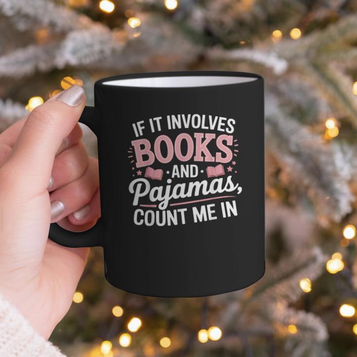 Book And Pajamas Humorous Book Lover Reading Bedtime Graphic Print Coffee Mug Book And Pajamas Humorous Book Lover Reading Bedtime Graphic Print Coffee Mug