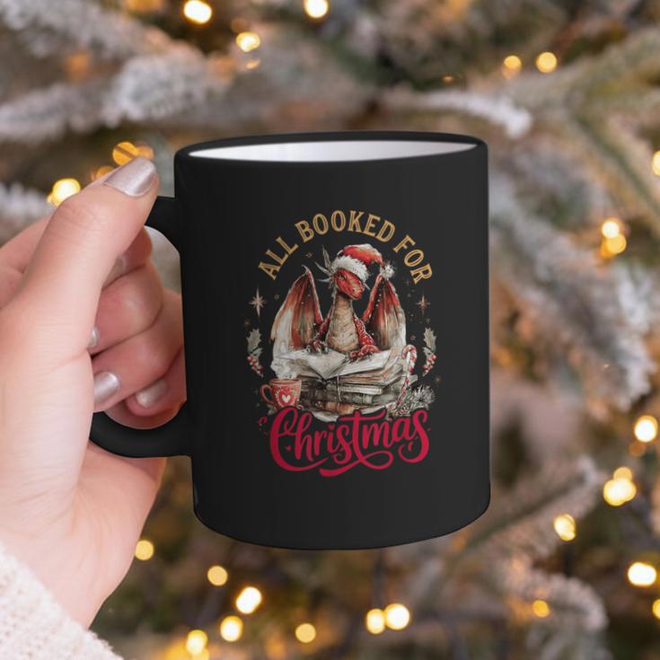All Booked For Christmas Dragon Graphic Print Coffee Mug