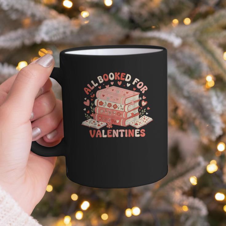 All Booked For Valentine’s Day Readers Teachers Bookworms Graphic Print Coffee Mug