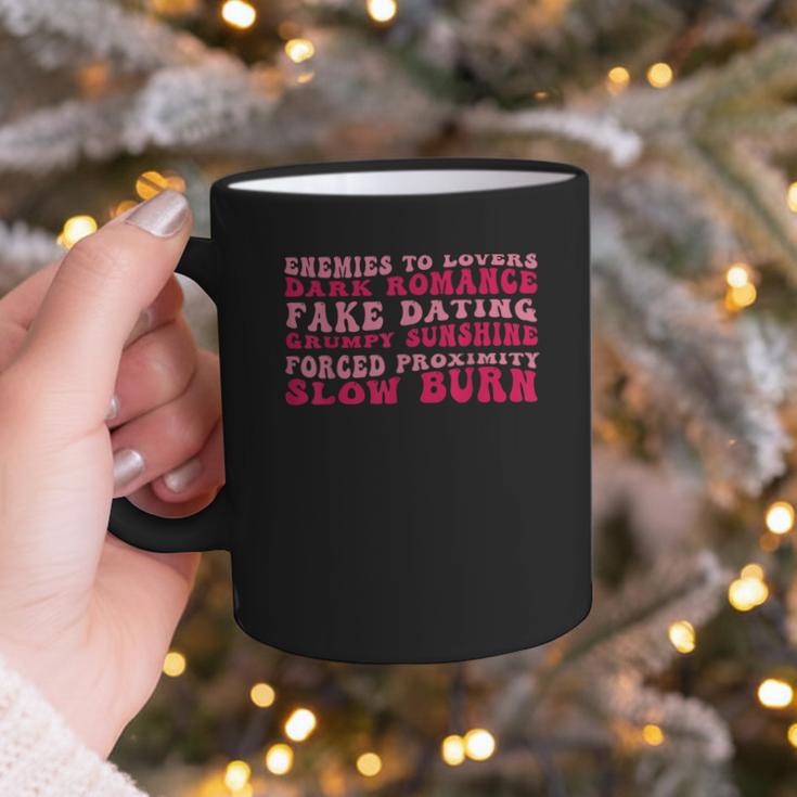 Bookish Romance Tropes Book Club Reader Spicy Book Lover Graphic Print Coffee Mug