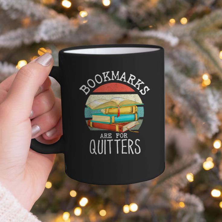 Bookmarks Are For Quitters Book Lovers Book Nerd Graphic Print Coffee Mug