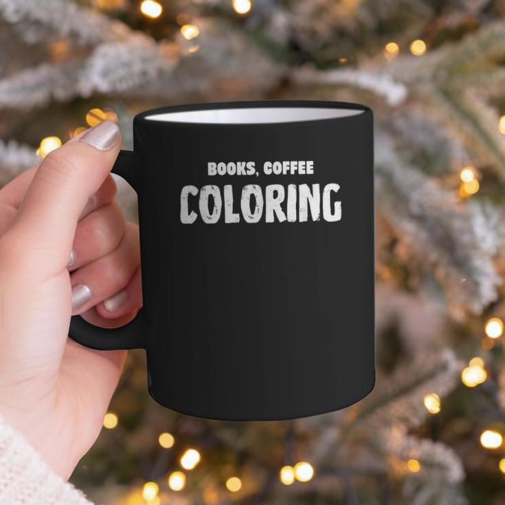 Books Coffee Coloring Graphic Print Coffee Mug