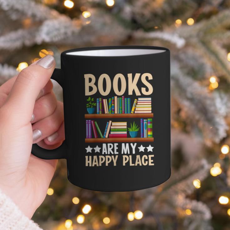 Books Are My Happy Place Graphic Print Coffee Mug Books Are My Happy Place Graphic Print Coffee Mug
