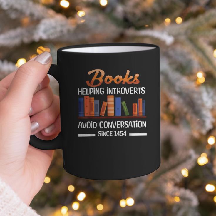 Books Helping Introverts Avoid Conversation Book Reading Graphic Print Coffee Mug