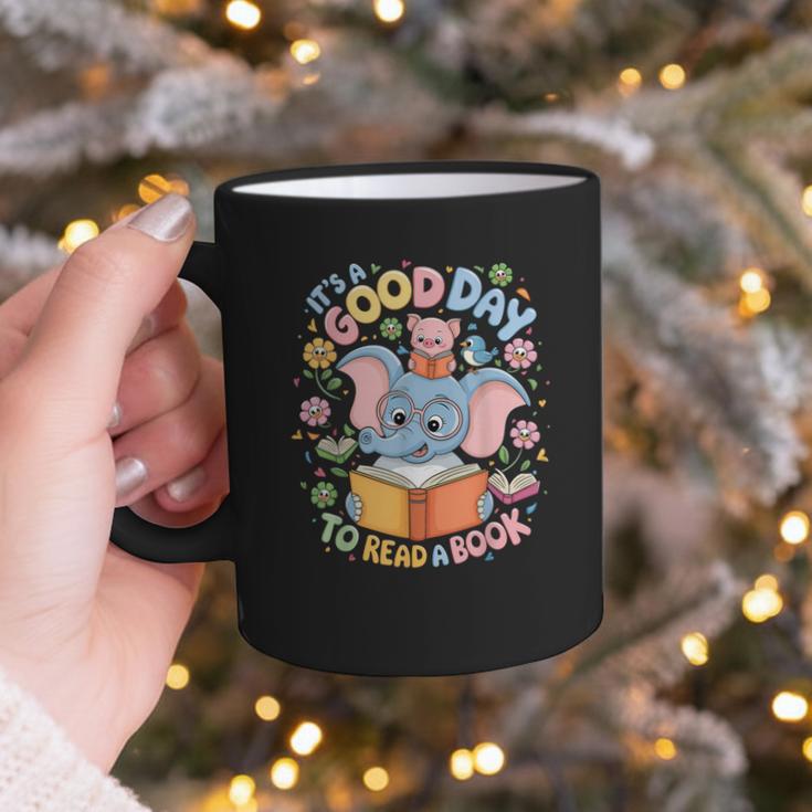 Books Lovers Kids Women Men It's A Good Day To Read A Book Graphic Print Coffee Mug
