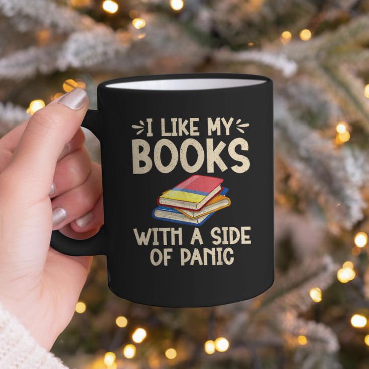 I Like My Books With a Side Of Panic Thriller Graphic Print Coffee Mug