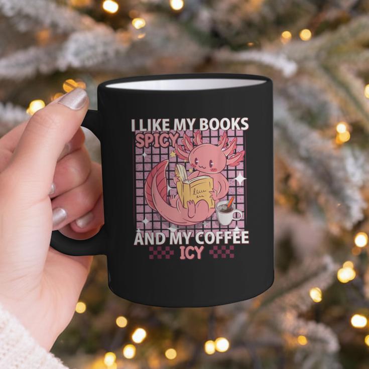 I Like My Books Spicy And My Coffee Icy Librarian Graphic Print Coffee Mug
