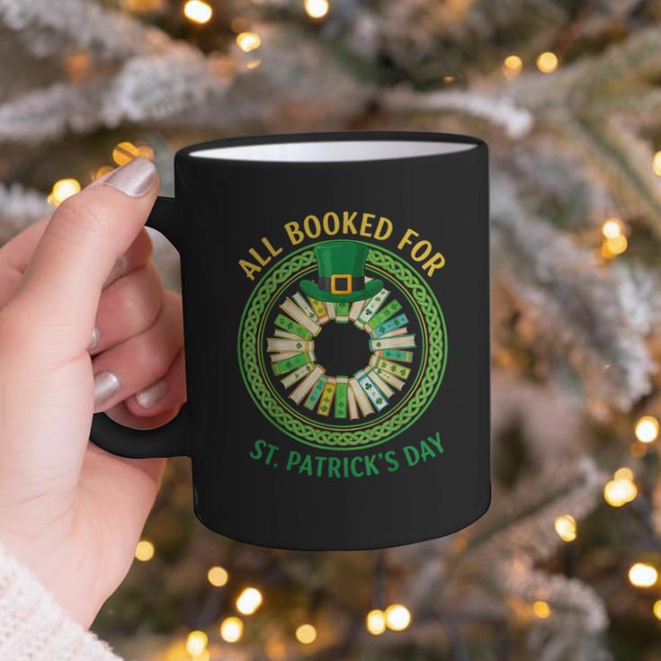 Bookworm Irish All Booked For St Patrick's Day Book Lover Graphic Print Coffee Mug