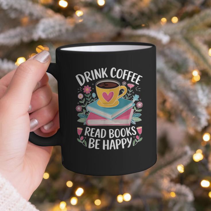 Bookworm Tees Drink Coffee Read Books Be Happy Graphic Print Coffee Mug Bookworm Tees Drink Coffee Read Books Be Happy Graphic Print Coffee Mug