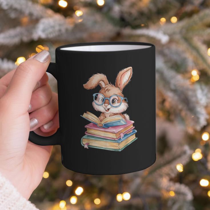 Bunny Rabbit Reading Books Rabbit Books Bunny Reader Graphic Print Coffee Mug