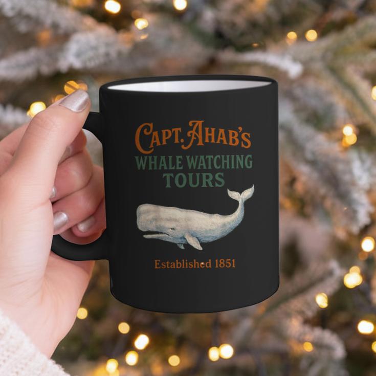 Captain Ahab’s Whale Watching Tours – Moby Book Parody Graphic Print Coffee Mug