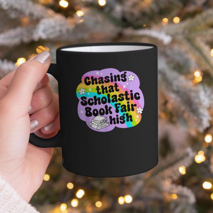 Chasing That Scholastic Book Fair High Book Lovers Graphic Print Coffee Mug Chasing That Scholastic Book Fair High Book Lovers Graphic Print Coffee Mug