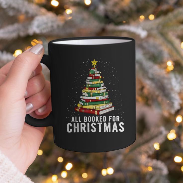 Christmas Book Tree All Booked For Xmas Graphic Print Coffee Mug
