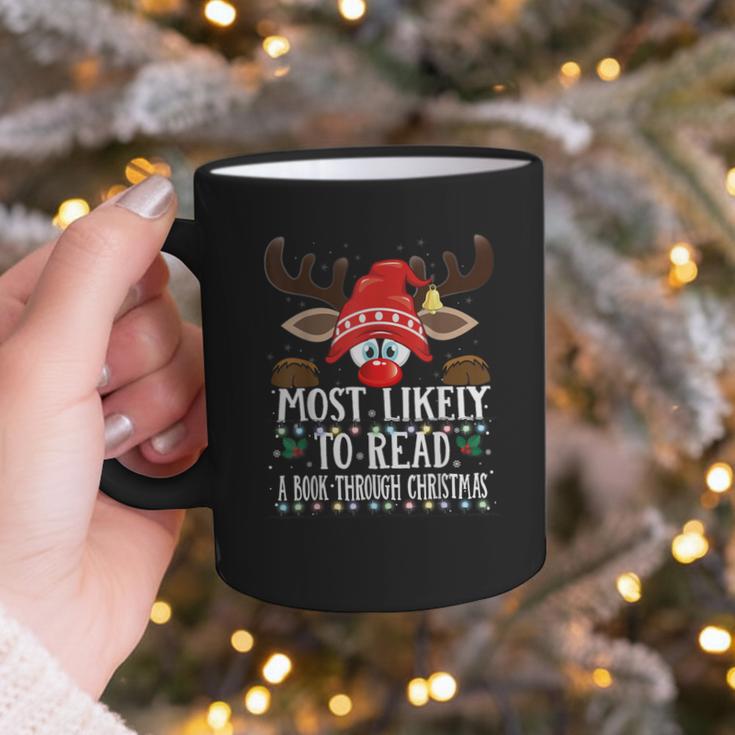Christmas Matching Most Likely To Read A Book PJS Graphic Print Coffee Mug Christmas Matching Most Likely To Read A Book PJS Graphic Print Coffee Mug
