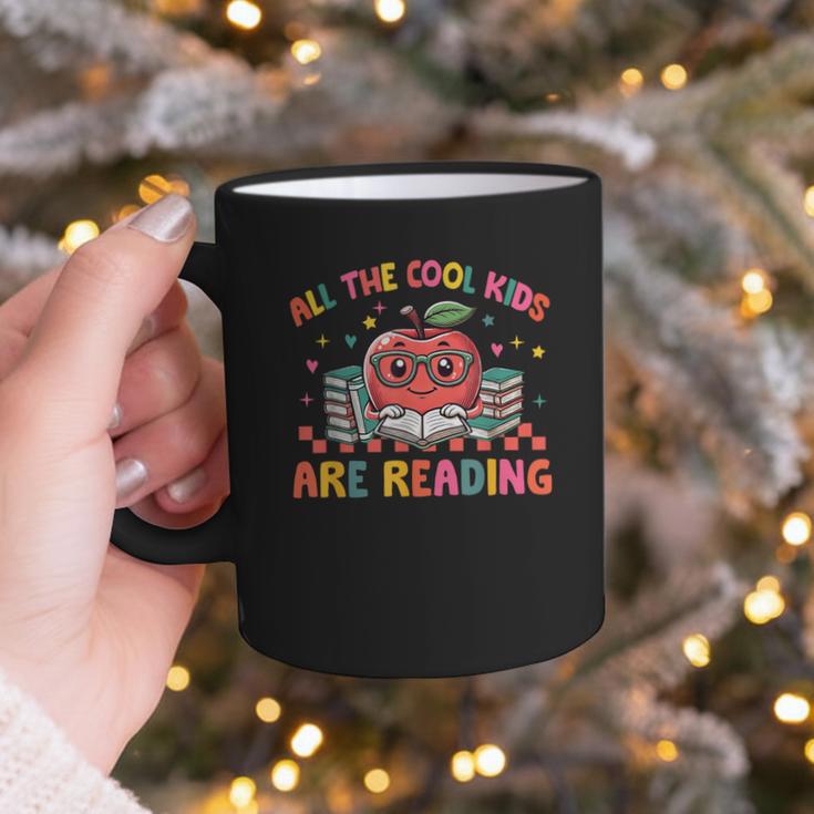 All The-Cool Kids Are Reading Book Lover Librarian Bookworm Graphic Print Coffee Mug