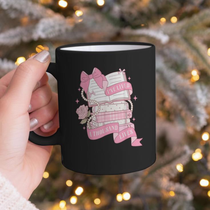 Coquette Reading Book Lover Pink Bow Bookish Mom & Daughter Graphic Print Coffee Mug Coquette Reading Book Lover Pink Bow Bookish Mom & Daughter Graphic Print Coffee Mug