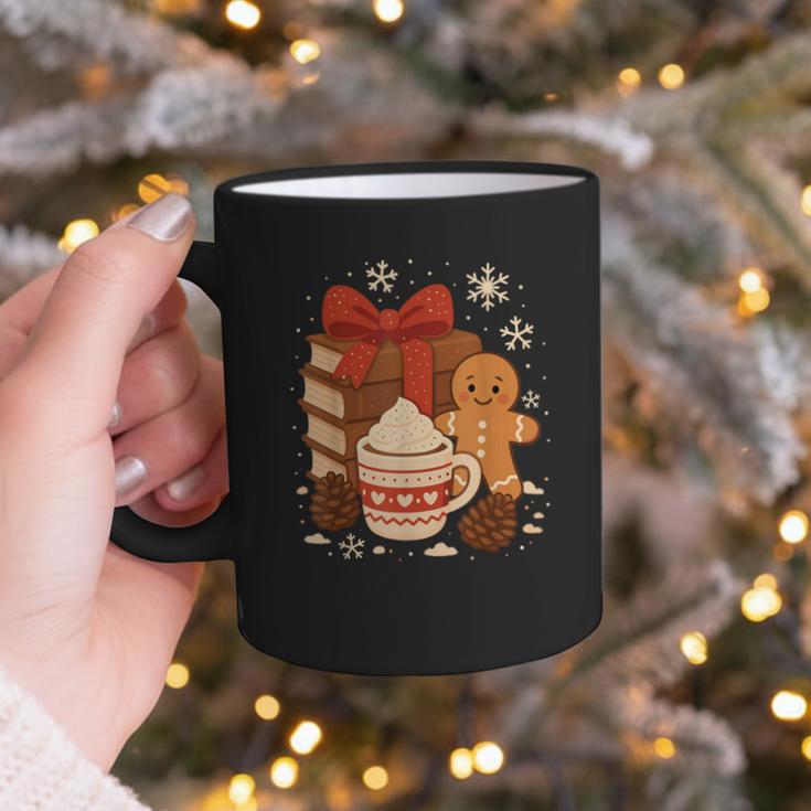 Cute Christmas Books Gingerbread Xmas Book Lover Teacher Graphic Print Coffee Mug Cute Christmas Books Gingerbread Xmas Book Lover Teacher Graphic Print Coffee Mug